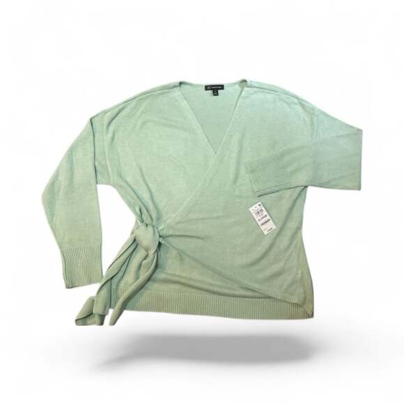 INC International Concepts Tie-Waist Sweater Light Green XL - Picture 1 of 7